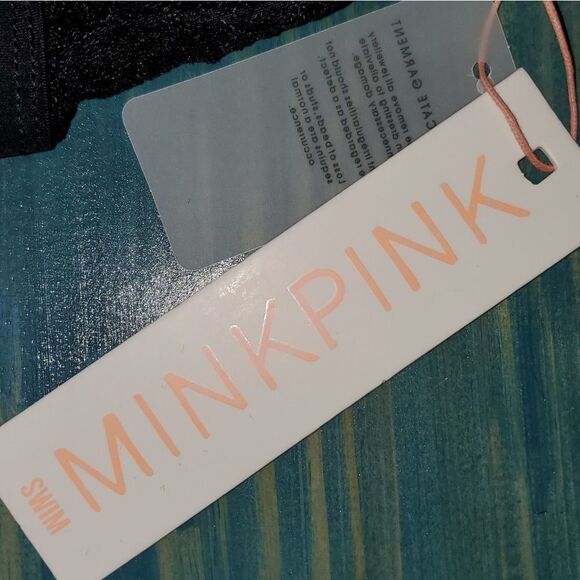 MINK Pink swim top bikini NWT large - Picture 8 of 12